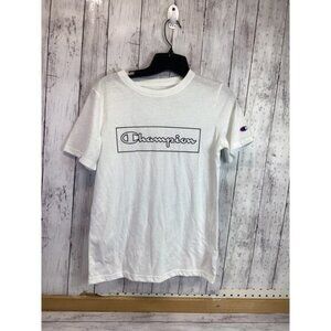 Champion Boys/Girls White Short Sleeve Crew Neck Athletic Wear T-shirt Size XL